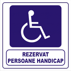 Rezervat persoane handicap